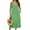 Green, variant on Oversized Womens Maxi Dress Short Sleeve Crew Neck Solid Color Dress Cotton Linen Long Dress Boho Chic Casual Party Wear Cozy Everyday Outfit Holiday Party