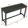 thumbnail image 4 of CQSXDA Functional Bar Table Set with Power Outlet, 4 Piece Industrial Dining Set for Living Room, Dining Room, and More, 4 of 13