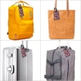 thumbnail image 6 of Luggage Tags for Suitcases, Donut Print No.9019 Leather Bag Luggage Tags ID Label Tags Privacy Protection Travel Bag Labels, 6 of 6