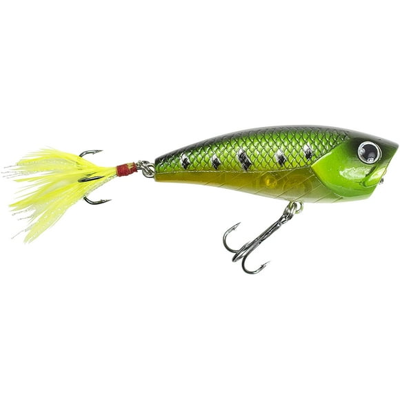 Lunkerhunt Impact Crush Popper – Popper Bait Fishing Lure, for Freshwater and Saltwater, Weighs ⅓ oz, 2.5” Length