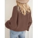 thumbnail image 5 of Suéter PRETTYGARDEN Marrón Oversize de Punto Grueso XL, 5 of 5