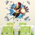 thumbnail image 3 of 3D Effect Iron Man Removable Wall Sticker Kids Room Decor DIY Mural Art, 3 of 5
