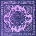 thumbnail image 1 of Ahgly Company Indoor Square Oriental Purple Industrial Area Rugs, 3' Square, 1 of 4