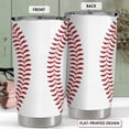 thumbnail image 2 of Baseball Tumbler Cup 20oz Stainless Steel Insulated Travel Mug Tumblers Cup Baseball Gift for Women Men Mom Gifts for Birthday Christmas, 2 of 6