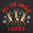 thumbnail image 2 of Womens Funny T Shirts All The Jingle Ladies Sarcastic Christas Graphic Novelty Reindeer Tee For Ladies Womens Graphic Tees, 2 of 9