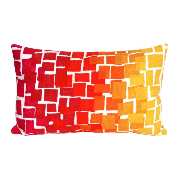 Liora Manne Mystic II Indoor Outdoor Accent Pillow, Mosaic, 12 x 20 Inch
