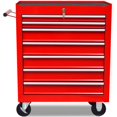 thumbnail image 4 of vidaXL Red Workshop Tool Trolley 7 Drawers, 4 of 6