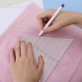 thumbnail image 3 of Rongfmy Acrylic Patchwork Template Pattern Maker DIY Triangle Quilt Ruler Tracing Tools 11.6x10inch, 3 of 8
