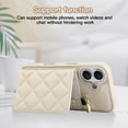 thumbnail image 2 of ELEHOLD Case for iPhone 16 Plus,Detachable Lanyard Crossbody Leather Wallet Case with Ring Holder & Mirror,White, 2 of 7