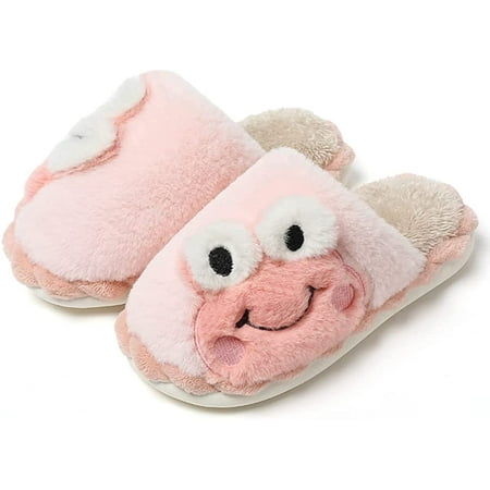 

CoCopeanut Unisex Fluffy Fuzzy Frog Slippers Non-Slip Novelty Winter Warm Slip On House Slippers Indoor & Outdoor