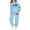 Sky Blue, variant on SGMVNU Girls Boys 2 Piece Outfits Sweatsuit Striped Hoodie Sweatshirts Top and Pants for Kids Tracksuit Clothing Set, Size 13-14 Years, Sky Blue