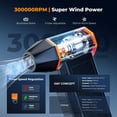 thumbnail image 4 of BS500M 2 in1 Magnetic Compressed Air Duster, Electric Air Duster|300000RPM Vacuum Cleaner|3 Gear|Super Wind Power|Rechargeable Brushless Motor|for Computer, Keyboard, Car, Outdoor Cleaning, 4 of 4
