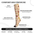 thumbnail image 3 of Lsque Fall Leaves Pattern Sport Compression Socks for Men & Women 15-20 mmHg Knee High Nurse Pregnant Running Medical and Travel Athletic, 3 of 6