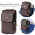 thumbnail image 4 of Men's leather belt waist bag wallet Middle-aged and wallet phone bag elderl G5K8, 4 of 9