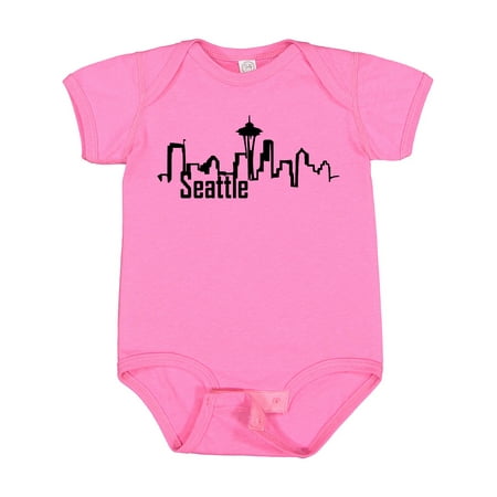

Inktastic Seattle Skyline Gift Baby Boy or Baby Girl Bodysuit