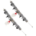 thumbnail image 4 of Shisuyan 2 Pcs Collier en Dentelle d'Halloween Collier Pendentif Rétro Griffe de Squelette Ras-du-Cou pour Fille, 4 of 8