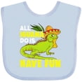 thumbnail image 3 of Inktastic Iguana Funny Pet Boys or Girls Baby Bib, 3 of 4