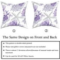thumbnail image 6 of Nautical Coastal Throw Pillow Covers 18"x18" Set of 2 Beach Theme Purple Coral Starfish Pillow Cover Cotton Summer Couch Pillow Cases Outdoor Sofa Cushion Cover Modern Decor for Bed Living Room, 6 of 6
