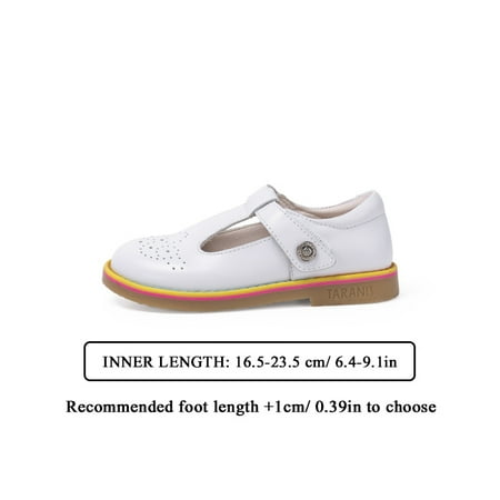 

TARANIS Girls Loafer Shoes Casual Slip On Outdoor Round Toe Oxford Dress Shoes Princess Uniforms School Shoes For Toddler Children Kids Spring And Summer