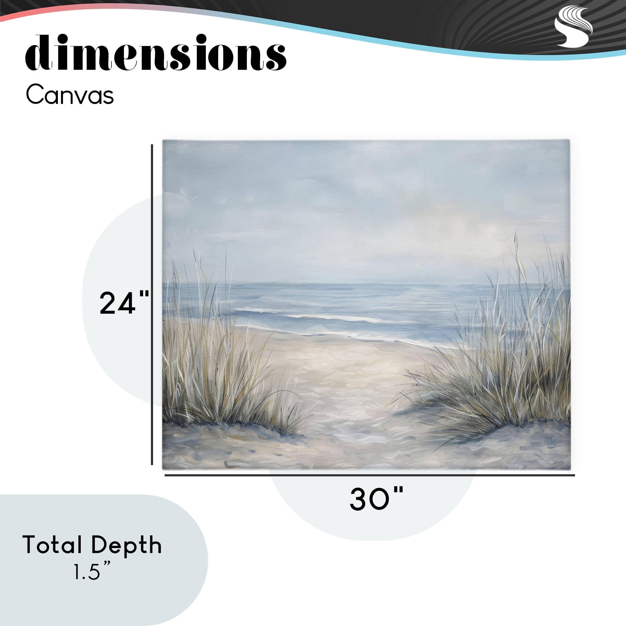 Stupell Industries To The Beach Tranquil Landscape Canvas Wall Art, design by Petal Prints Design