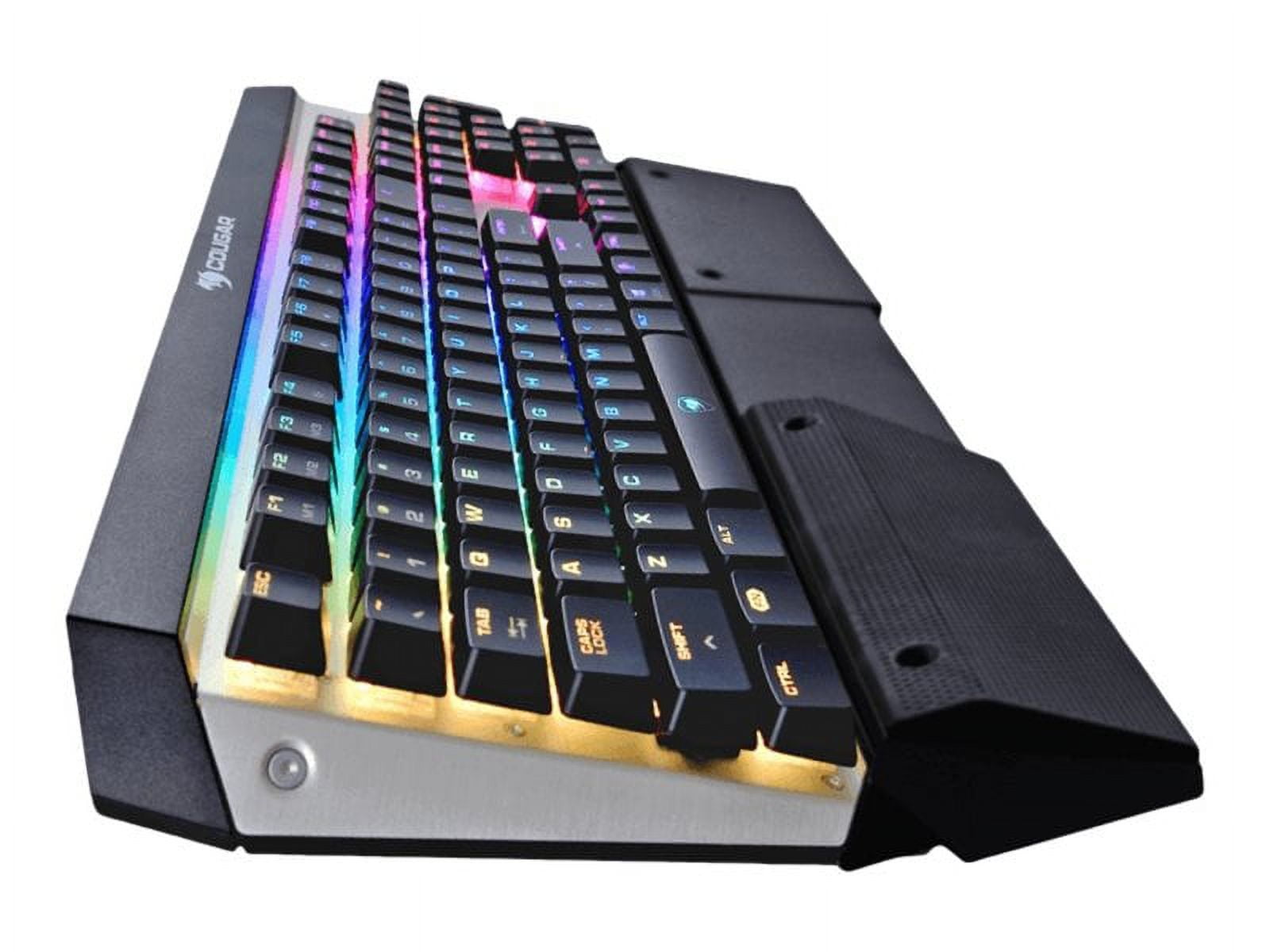 Cougar Attack X3 RGB - Keyboard - backlit - USB - key switch: CHERRY MX RGB - silver