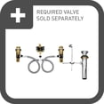 thumbnail image 3 of Moen TS6984NL Flara Two Handle Widespread Bathroom Sink Faucet in Polished Nickel, 3 of 4