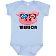 thumbnail image 3 of Inktastic Merica Pig Boys or Girls Baby Bodysuit, 3 of 5