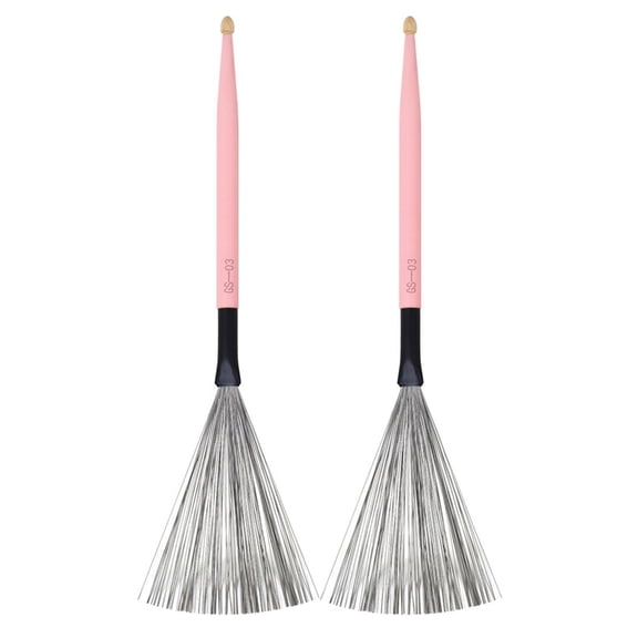 1Pair Drum Brush Carbon Steel Wire Percussions Drum Stick Wire Drum Stick Brush