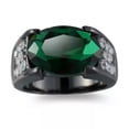 thumbnail image 3 of K-KED Women Fashion Cubic Zircon Wedding Delicate Jewelry Black Filled Ring Sz 6-10-7, 3 of 6