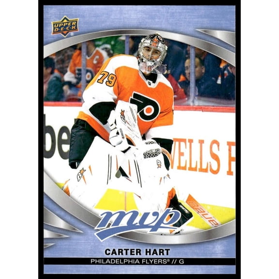 2023 Upper Deck MVP Carter Hart #22 Philadelphia Flyers Hockey Card