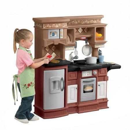 Little Tikes Gourmet Prep 'N Serve Kitchen, Brown - Walmart.com