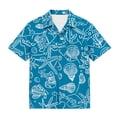 thumbnail image 6 of WAVSUF Boys Short Sleeve Shirt Cartoon Print with Pockets Classic Fit Summer Casual Tropical Shirt Multicolor Size 8, 6 of 8