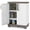 Brown and White, variant on Costway Storage Cabinet, Freestanding Buffet Cabinet Sideboard with 2 Doors and Shelves Gray and White