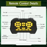 Huge Wave Kids RC Robot Toys Aged 4-8 Year, Smart Talking, Dancing and Walking, Programmable Robot, Interactive Gesture Sensing, Remote Control Toys Christmas Gifts for Kids, Gold