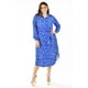 thumbnail image 1 of Vestido sublimado Roman Fashion Tallas Extras 4307 Azul rey 36, 1 of 6