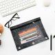 thumbnail image 4 of B5 Cloth Eyelet Binder Pencil Case 2-Pack with Three Holes and Zipper for Office Stationery Storage Oxford Fabric, 4 of 9
