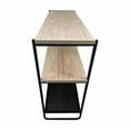 thumbnail image 4 of Benjara BM313519 40 in. Evon Shelving Unit with Wood Top & 3 Shelves - Metal - Black & Brown, 4 of 6