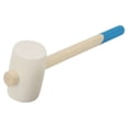 thumbnail image 1 of Manual Rubber Hammer Tool With Wood Handle For Installation Works(16oz), 1 of 8