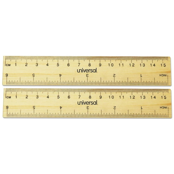 Universal Flat Wood Ruler Standard Metric 6 Walmart Com