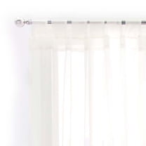 Vianney Terylene Beige 90.55 X 53.54 Translucent Curtains Set Balanced Illumination