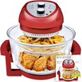 thumbnail image 1 of Big Boss Air Fryer, Large 16 Quart Oil-Less AirFryer with Built in Timer, Air Fryers, Dishwasher Safe, Friteuse a Air Chaud, Includes 50+ Recipe Book - Red Open Box, 1 of 8