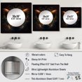 thumbnail image 4 of Designart "Ethereal Enchanting Butterfly II" Animals Butterfly Brown Large Square Mirror - Square Bedroom Mirror Printed Wall Decor - Children's Art Square Printed Wall Mirror Art, 4 of 5