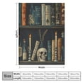 thumbnail image 4 of Orinice Gothic Book Blanket Vintage Books &amp; Skull Throw Blankets Gifts for Girls Women Adults Lightweight Soft   Cozy for Sofa Couch Bed Room Travel Halloween Party Goth Decor   40x50in, 4 of 6
