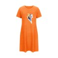 thumbnail image 5 of HomeGardon Women's Sleepwear Nightgowns for Women,Fashion Print Medium Length Dress Oversized Short Nightgown Fashion Chest Print Short Sleeve Nightdress,S-XXL, 5 of 5