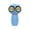 Blue-As Shows, variant on Owl Handheld Fan, USB Rechargeable Mini Fan with Digital Display, 3 Speed Settings, Compact Personal Fan for Travel, Office, Outdoor Activities, Ultra Quiet and Powerful