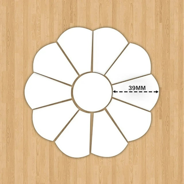 Xihbxyly Plantilla para El Jardín de Flores de La Abuela, Papel Resistente, Fácil de Usar para Colchas de Flores de Dresde, Color y Tamaño Personalizables, Proyectos Multiusos, Tamaño Pequeño, Median