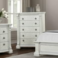 thumbnail image 5 of Furniture of America Byrne Wood Dovetail 5-Drawer Chest in White, 5 of 5