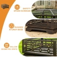 thumbnail image 6 of Outdoor Fire Pit, 32 Inch Wood Burning Firepit for Outside with Mesh Cover & Fire Poker, Large Square Metal Fireplace for Patio, Backyard, Garden, Bonfire Party, 6 of 6