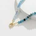 thumbnail image 5 of Beaded Gemstone Necklace for Women, Colorful Boho Bead Choker Natural Stone Surfer Beach Necklaces Gold Plated Summer Handmade Jewelry, 5 of 6