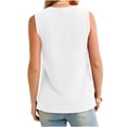 thumbnail image 5 of GUACER Waffle Knit Henley Tank Top for Women Sleeveless Button-Front Casual Tee Breathable Summer Camisole, 5 of 6
